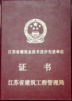省建筑業(yè)技術(shù)進(jìn)步證書